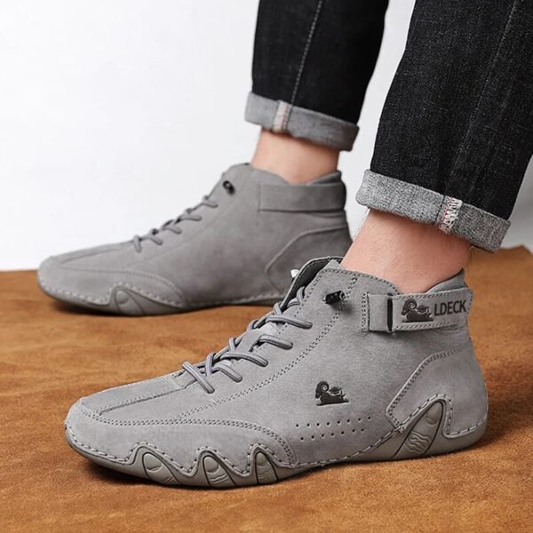 CLOHOO Men's PU Leather
